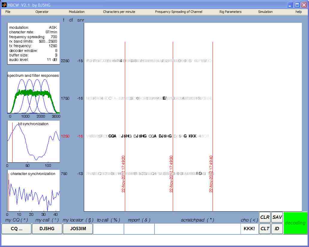 HDCW User Interface