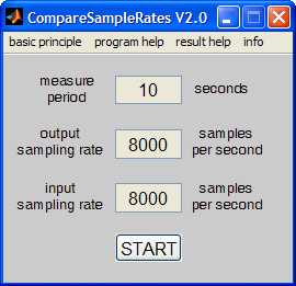 CompareSamplerates User Interface